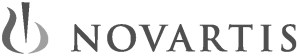 novartis logo on a black background representing hidradénite suppurée.